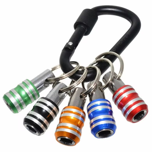 Key Chain Hex Quick Release Bit Holders 1/4 Inch easy change holders 6pcs