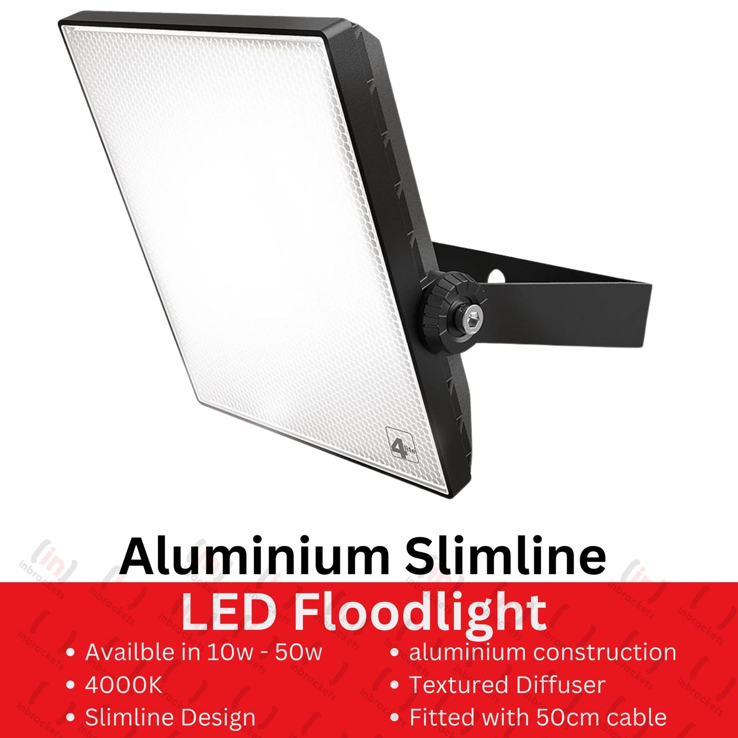 LED Flood Light Slimline Aluminium - 10w - 50W