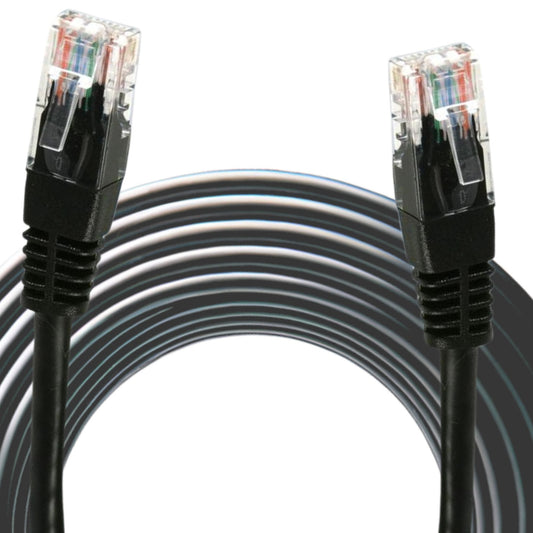 Cat 6 Ethernet Cable RJ45 High Speed Patch Lead Gigabit Network 6m Black