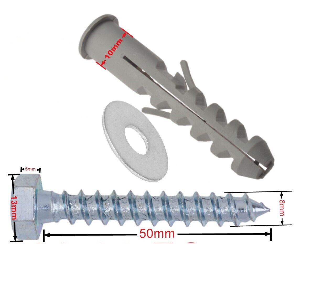 Vesa Bolt M4 M6 M8 Screw Spacers fixing Kit for TV Wall Bracket Mount Universal